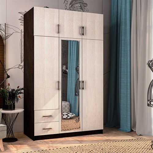 Шкаф трёхстворчатый с ящиками 1908